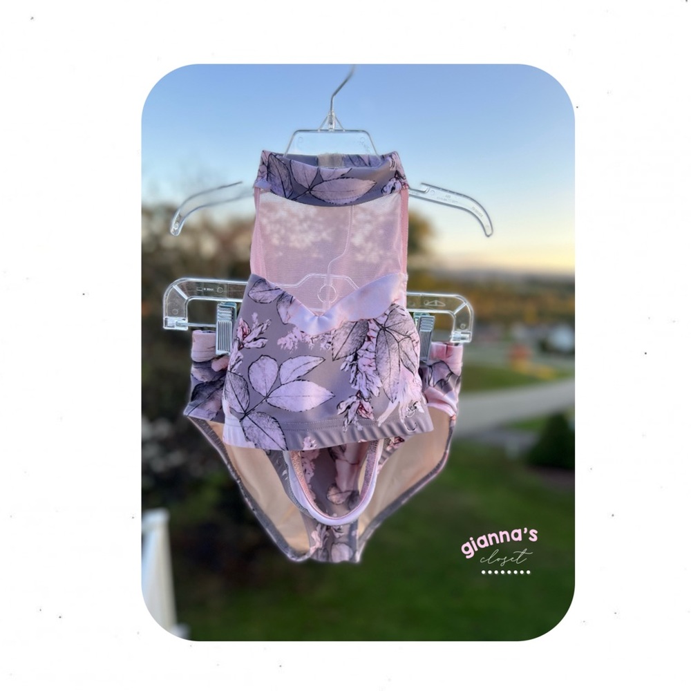 BP Dancewear 2 piece grey/pink set